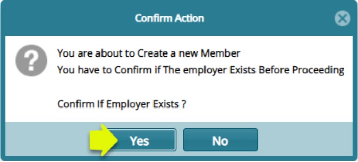 adding a new member via biodata register