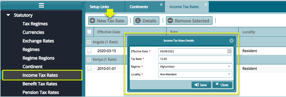 Income Tax Rates