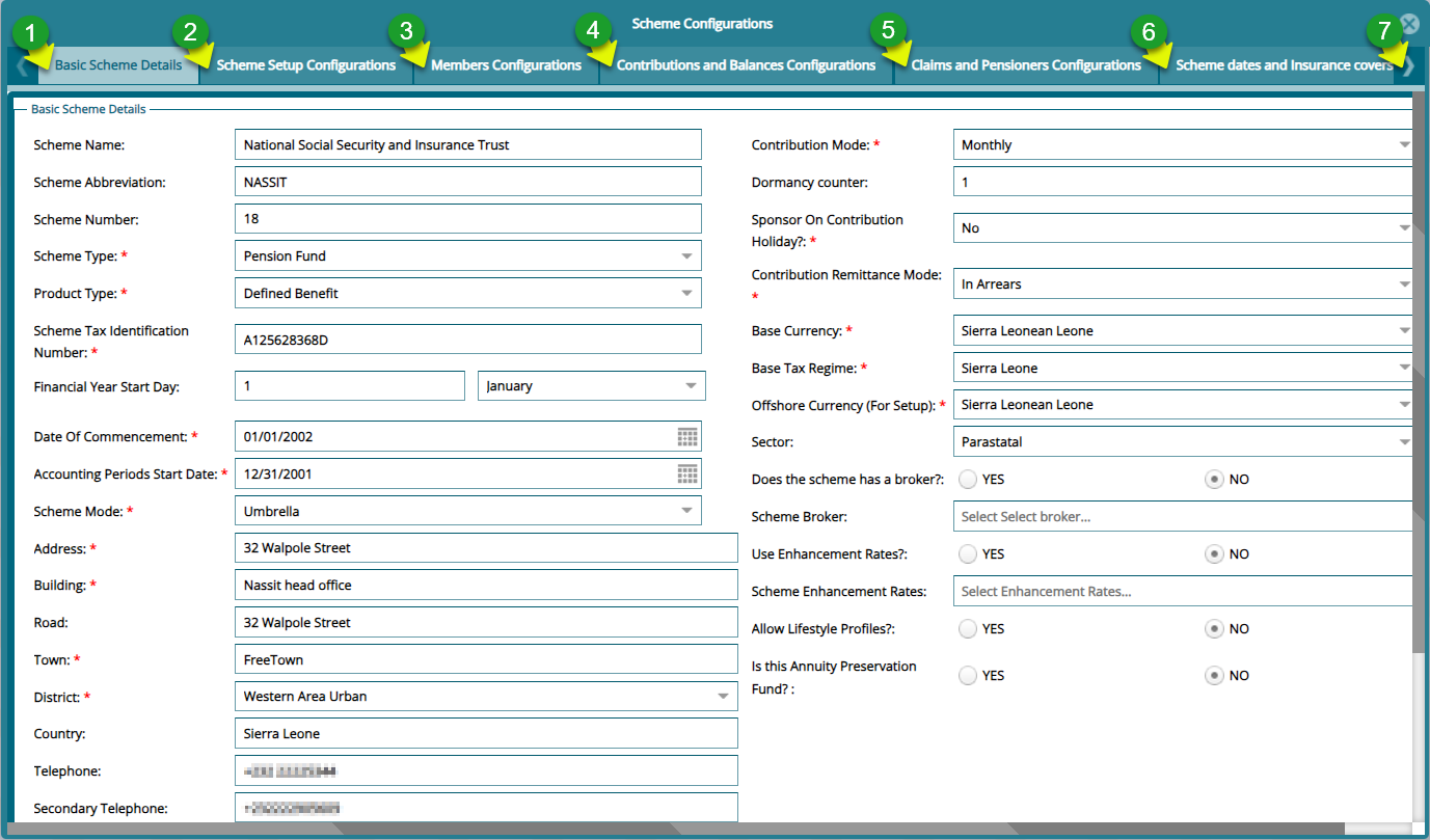 Scheme Configurations