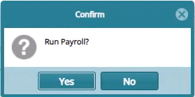 Run Payroll button