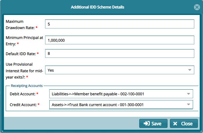 Additional IDD scheme