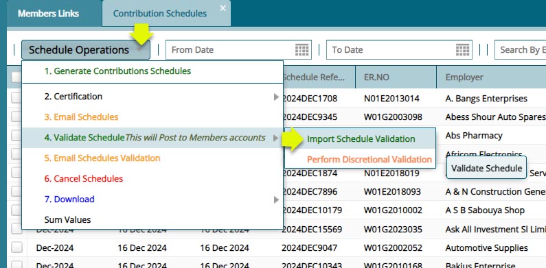 Uploading Validating Bill