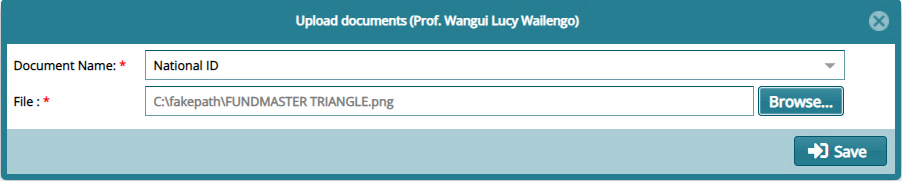 browse to upload document