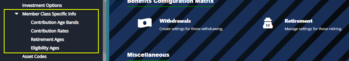 Member Class Specific Info