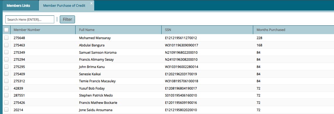 Show Benefits Calculation